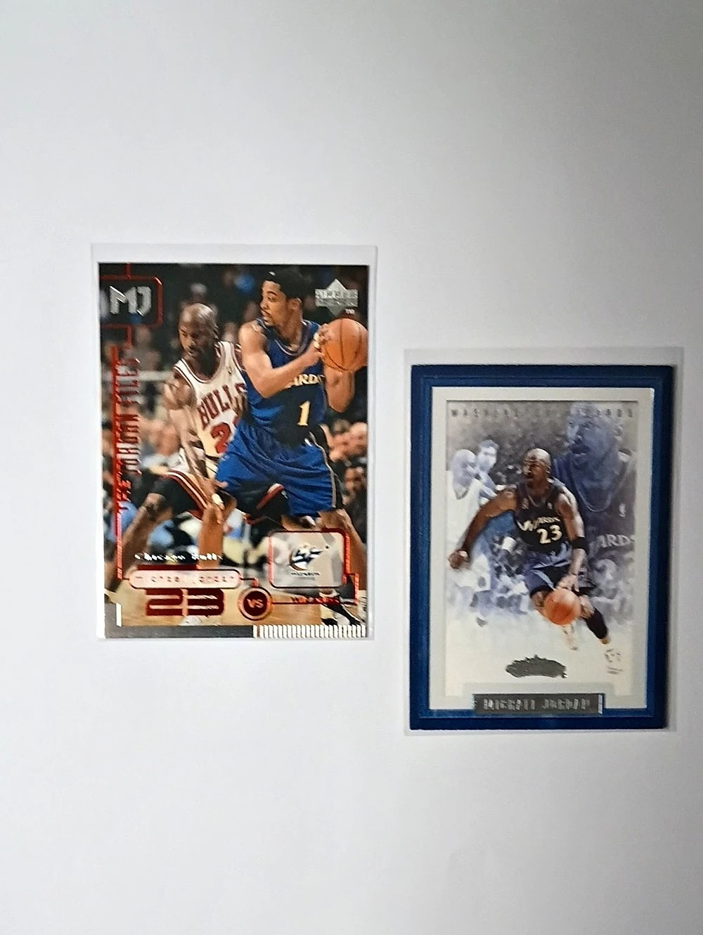 Upper Deck / Fleer Michael Jordan basketball cards Basketball Card Pair in Blue